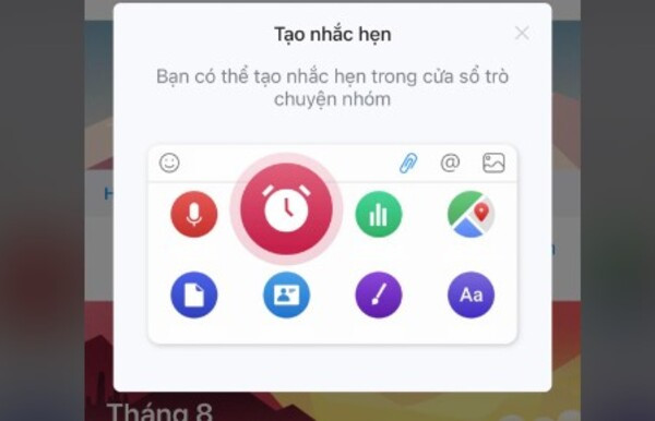 Xem lịch âm trên Zalo