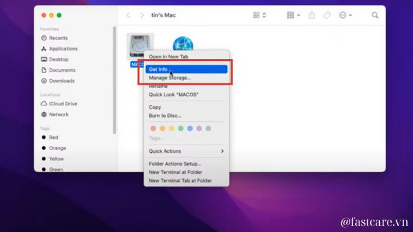 Kiểm tra dung lượng ổ cứng Macbook
