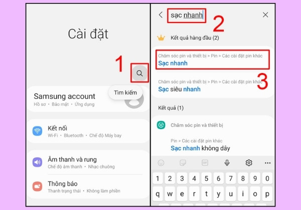 Cách bật chế độ sạc pin nhanh
