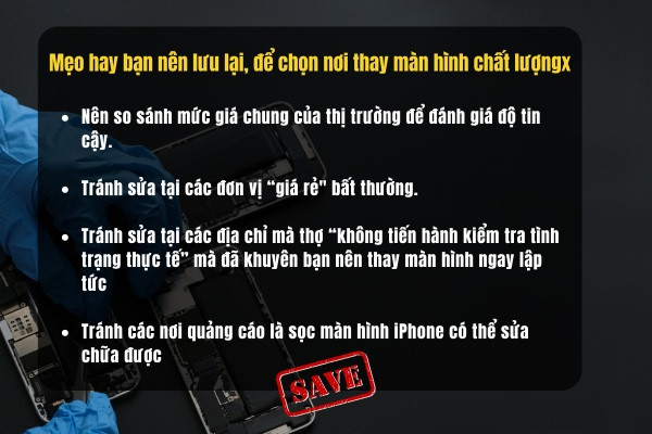 Sửa sọc màn hình iPhone XS Max bao nhiêu tiền