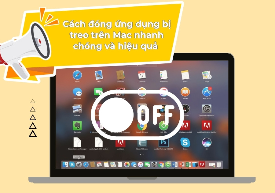 Đóng ứng dụng bị treo trên Mac