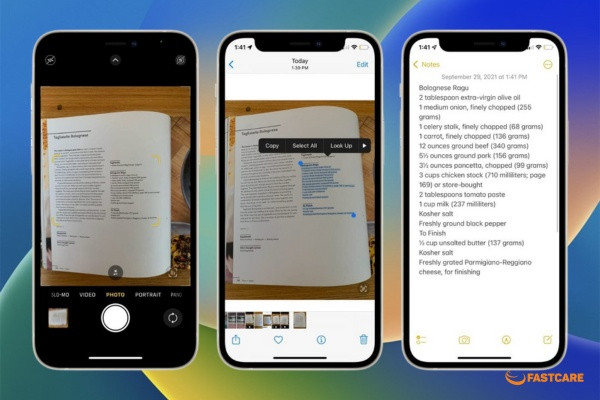 Cách lấy chữ từ ảnh trực tiếp trên iPhone