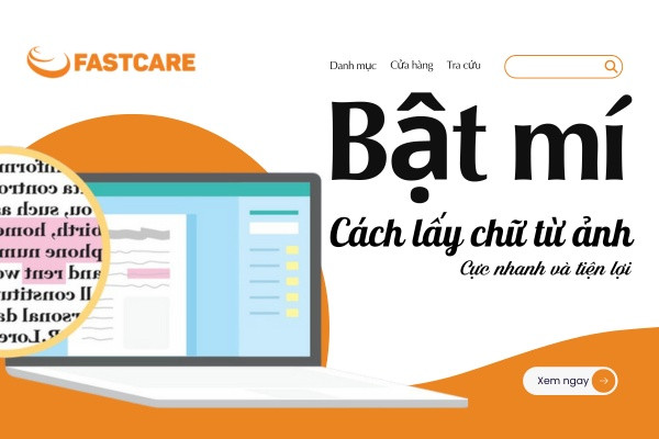 Cách lấy chữ từ ảnh