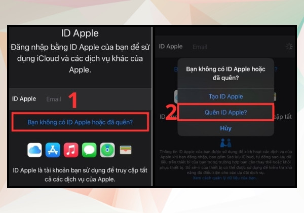 Cách khôi phục mật khẩu iCloud bằng điện thoại B1