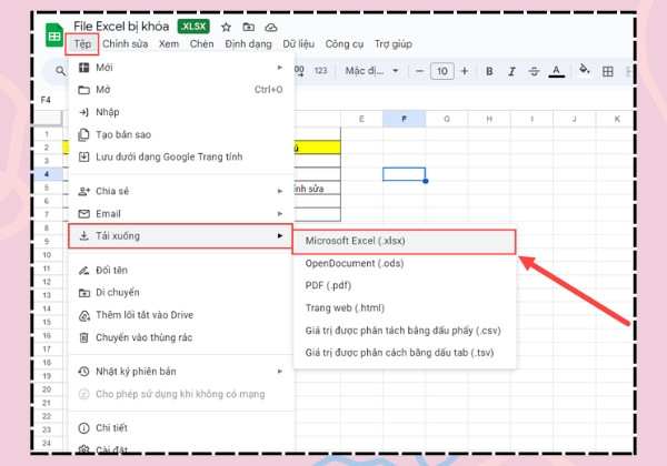 Mở khóa file Excel không cho chỉnh sửa