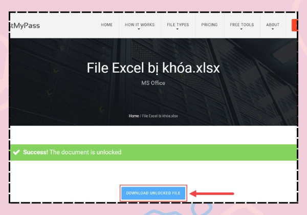 Mở khóa file Excel không cho chỉnh sửa