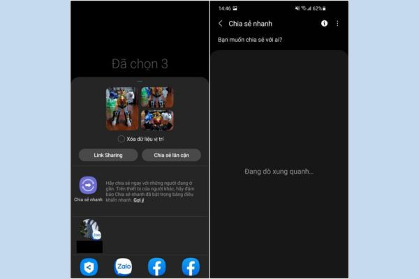 Cách sử dụng Quick Share Samsung B2 Cách sử dụng Quick Share Samsung B2