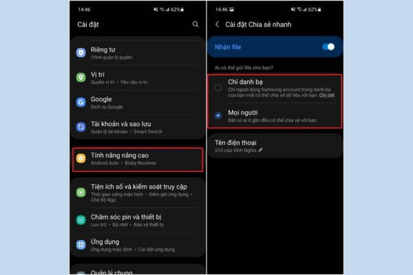 Cách sử dụng Quick Share Samsung B3 Cách sử dụng Quick Share Samsung B3