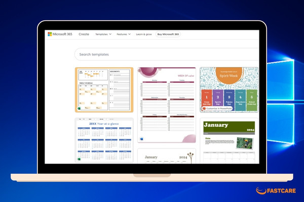 Chèn lịch vào PowerPoint