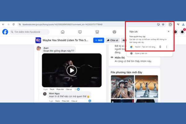 Cách tải video từ bình luận Facebook cho máy tính bước 4
