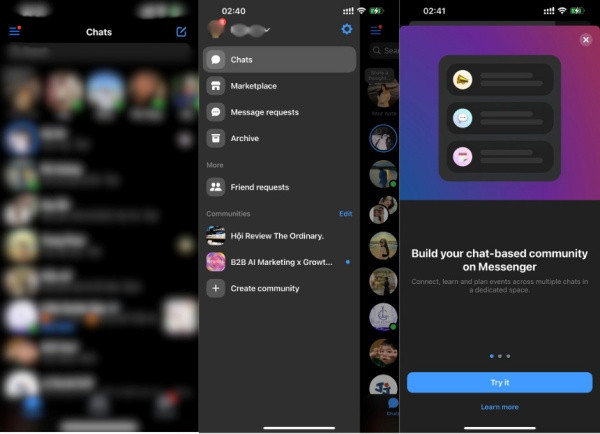 Cách tạo nhóm cộng đồng Messenger