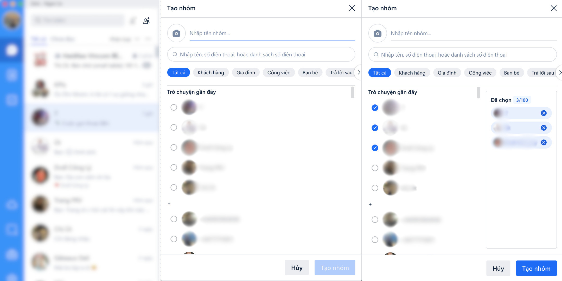 Cách tạo nhóm chat Zalo bằng điện thoại