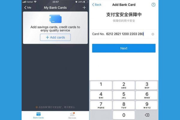Cách tạo tài khoản Alipay trên điện thoại bước 6