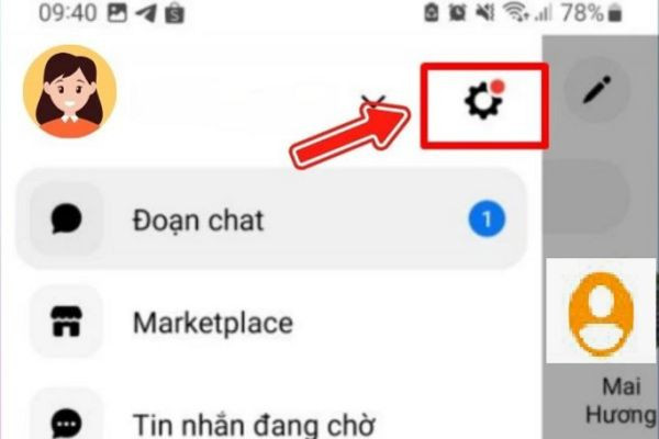 Cách tắt mã hóa đầu cuối trên messenger - hệ điều hành Android bước 1