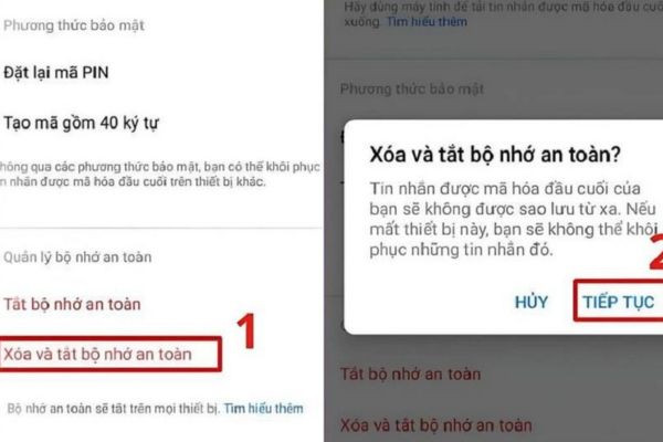 Cách tắt mã hóa đầu cuối trên messenger - hệ điều hành Android bước 3