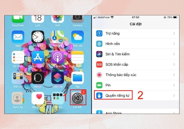 Bật tắt nhanh vị trí trên iPhone