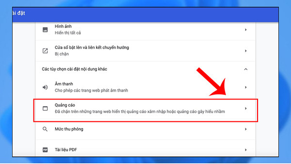 Cách tắt quảng cáo Google Chrome Win 10 bước 5