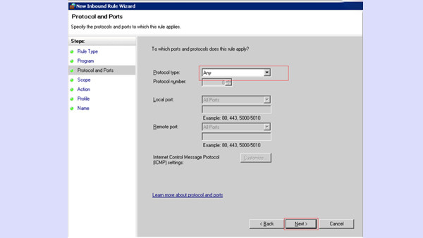 Chặn IP truy cập server bằng Windows Firewall bước 3 Chặn IP truy cập server bằng Windows Firewall bước 3