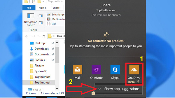 Chặn quảng cáo Win 10 bằng Share Dialog bước 3