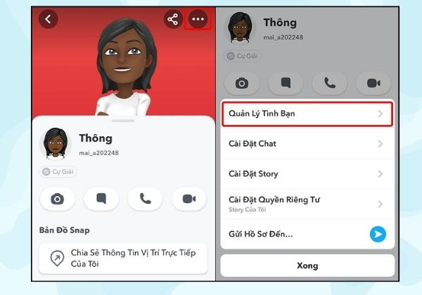Cách chặn trên Snapchat