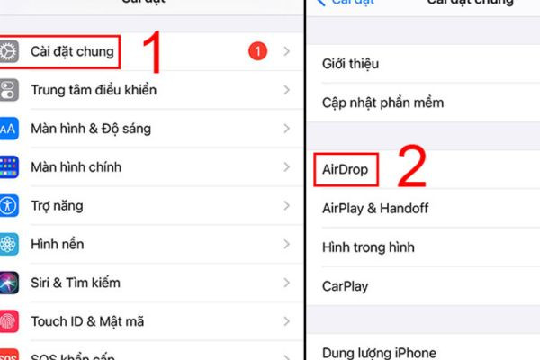Copy ảnh từ iPhone sang máy tính MacBook bằng AirDrop B2
