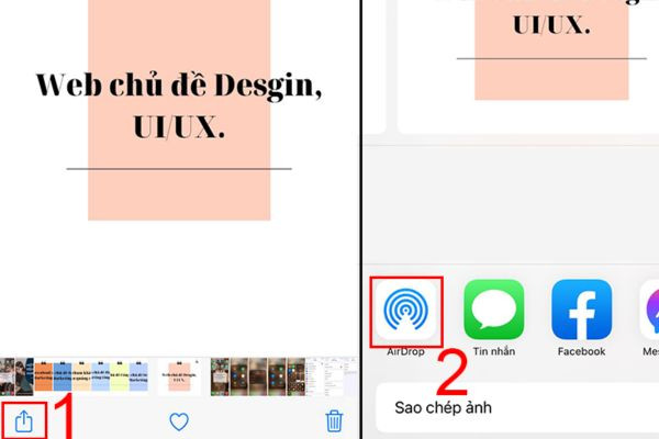 Copy ảnh từ iPhone sang máy tính MacBook bằng AirDrop B3