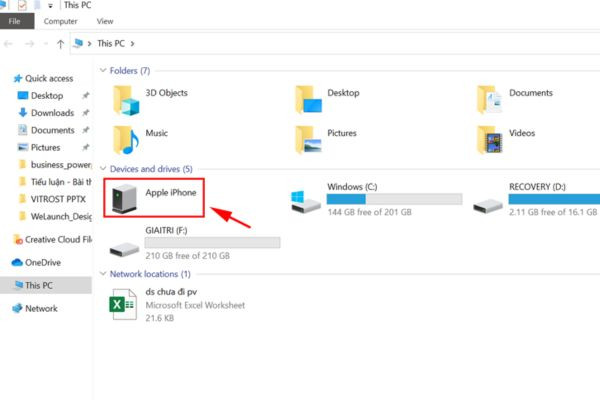 Copy ảnh từ iPhone sang máy tính thông qua File Explorer B2