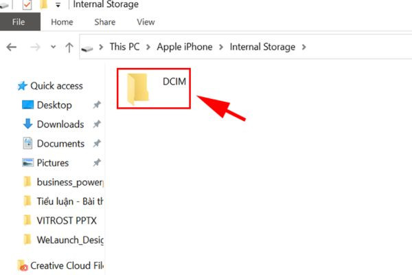 Copy ảnh từ iPhone sang máy tính thông qua File Explorer B4