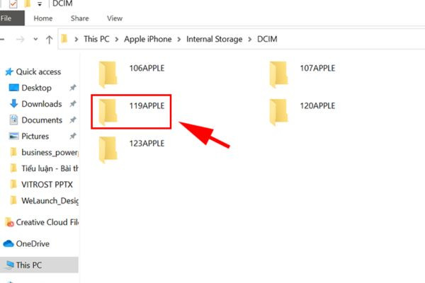 Copy ảnh từ iPhone sang máy tính thông qua File Explorer B5