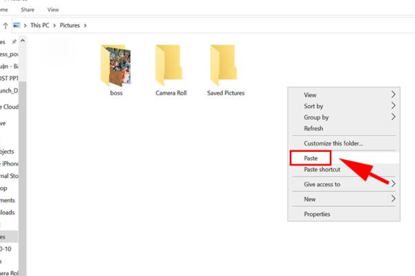 Copy ảnh từ iPhone sang máy tính thông qua File Explorer B7
