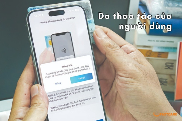 Lỗi quét CCCD xác thực sinh trắc học