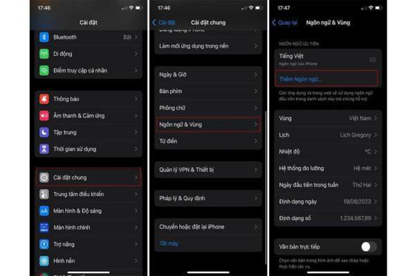 Đổi ngôn ngữ  của ứng dụng FB về tiếng Việt trên iPhone