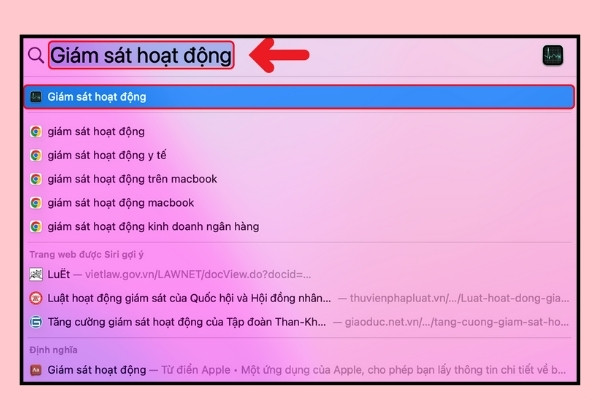 Macbook treo ứng dụng
