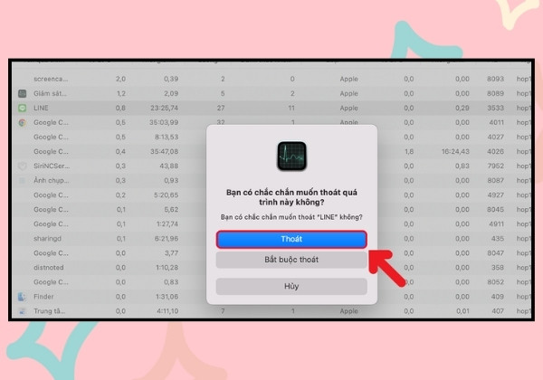 Macbook treo ứng dụng