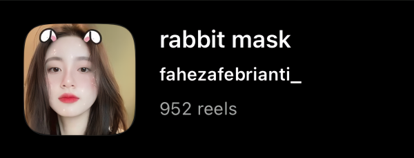 Filter rabbit mask by fahezafebrianti_ Filter rabbit mask by fahezafebrianti_