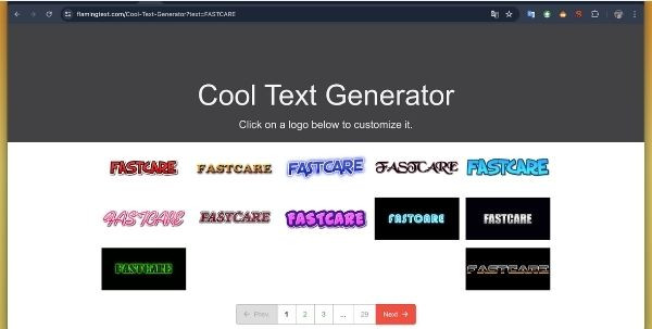 Flaming Text