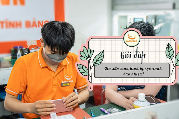 Màn hình bị sọc xanh
