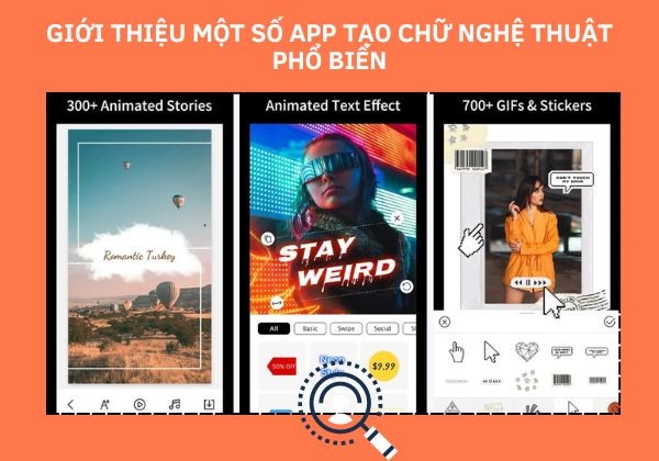 Giới thiệu một số app tạo chữ nghệ thuật phổ biến