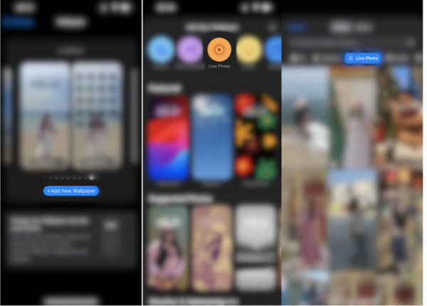 Cách cài hình nền Live Photo cho iPhone