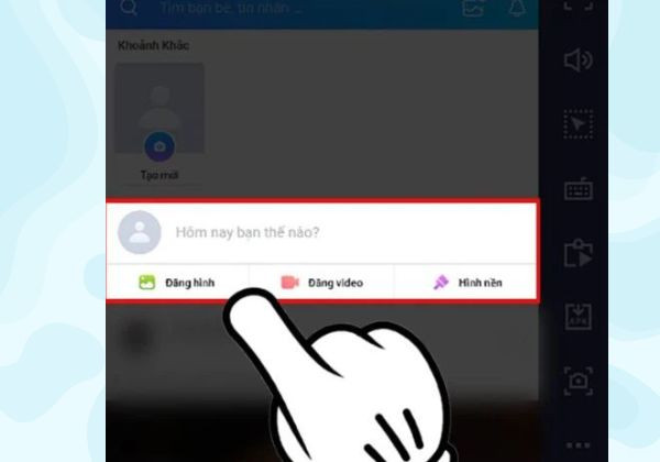 Hướng dẫn cách đăng bài trên Zalo Web bước 4