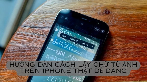 Hướng dẫn cách lấy chữ từ ảnh trên iPhone thật dễ dàng
