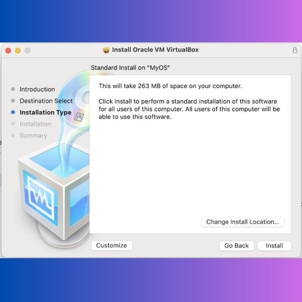 Hướng dẫn cài đặt VirtualBox trên macOS bước 4 Hướng dẫn cài đặt VirtualBox trên macOS bước 4