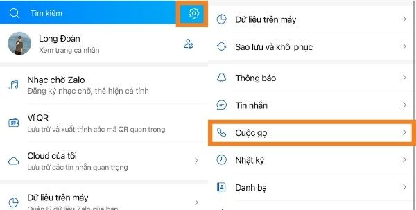 Hướng dẫn cài nhạc chờ Zalo bước 1