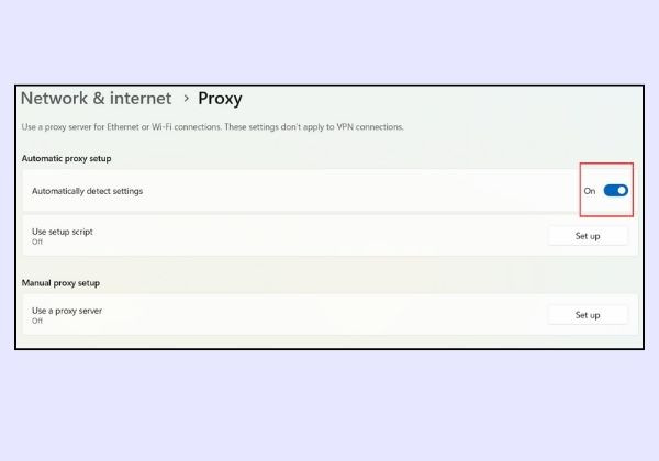 Cài đặt Proxy cho máy tính