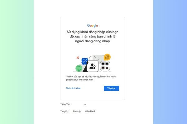 Hướng dẫn đăng ký Google Passkey bước 7.2