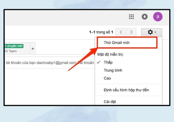 Thay đổi giao diện Gmail