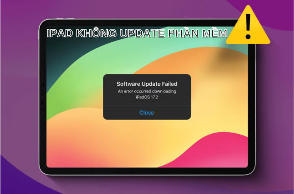 iPad không cập nhật được phần mềm