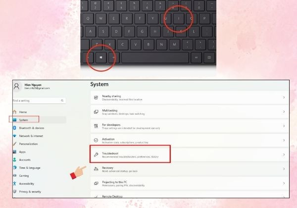 Khắc phục lỗi với công cụ Troubleshoot bước 1 Khắc phục lỗi với công cụ Troubleshoot bước 1