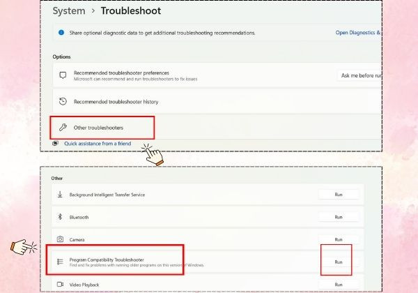 Khắc phục lỗi với công cụ Troubleshoot bước 2 Khắc phục lỗi với công cụ Troubleshoot bước 2