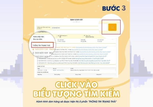 Kiểm tra đơn hàng bưu điện qua trang web của VNPost bước 3 Kiểm tra đơn hàng bưu điện qua trang web của VNPost bước 3